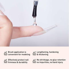 Fiber Extension Glue Set for Nail Repair, Fast Fiber Glue Set