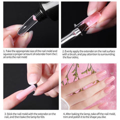 Crystal Nail Extension Gel 15ml for Home Salon DIY