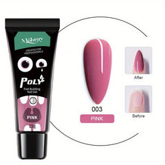 Pink Clear Poly Extension Gel Fast Building Gel For Beginners