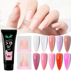 Pink Clear Poly Extension Gel Fast Building Gel For Beginners