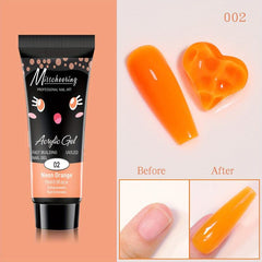 12 Colors Fluorescent Nail Extension Gel - Crystal Quick Nail Extension Gel
