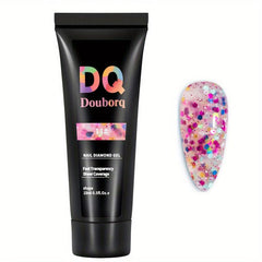 Glitter Poly Extension Gel for Nail Art Decoration