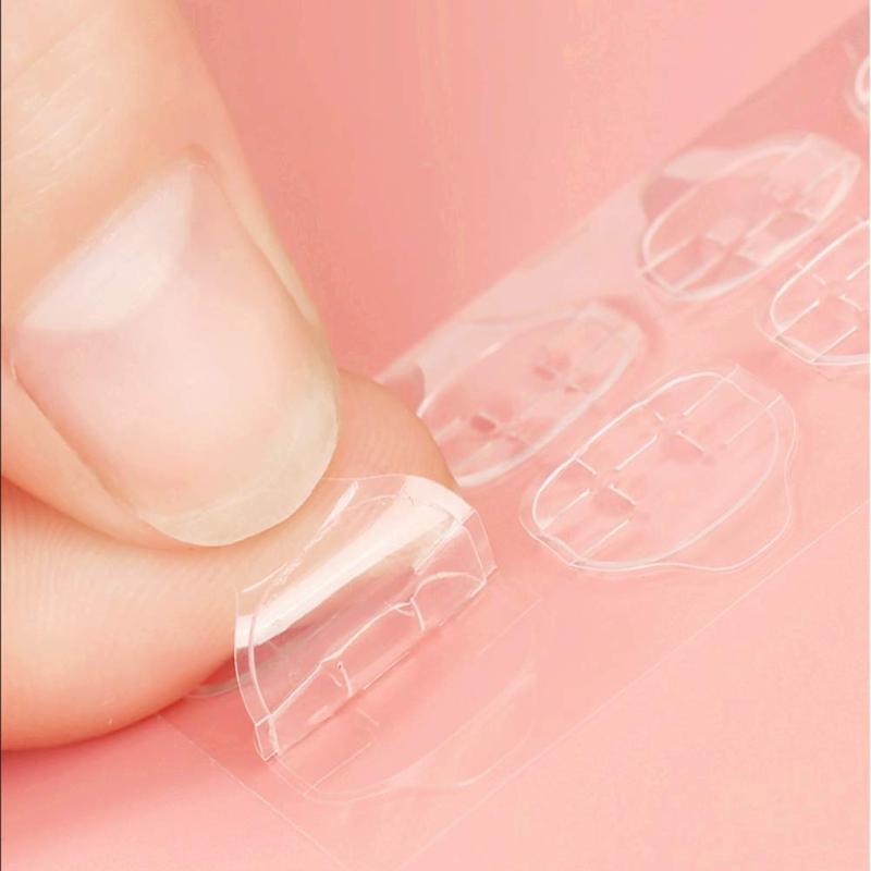10 Sheets Waterproof Double-Sided Adhesive Tabs Nail Glue Sticker Manicure Tools