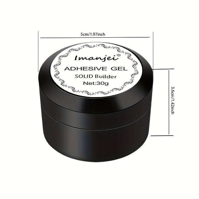 Non Stick Solid Nail Glue Gel for Acrylic Nails Easy to Apply and Remove