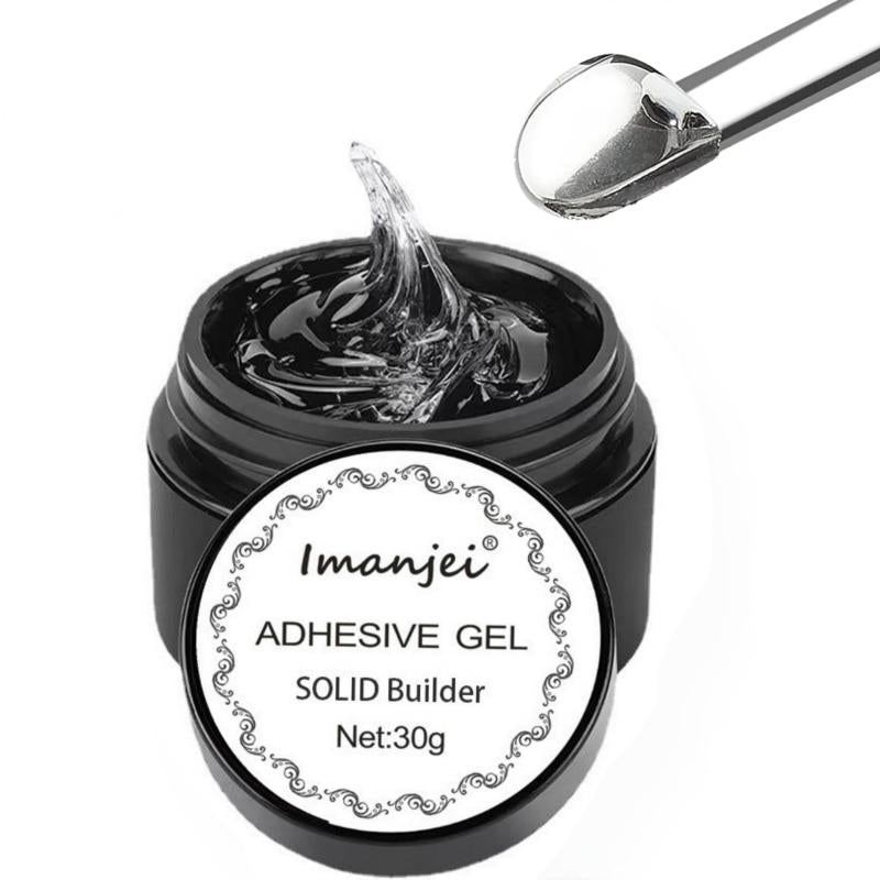 Non Stick Solid Nail Glue Gel for Acrylic Nails Easy to Apply and Remove