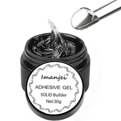 Non Stick Solid Nail Glue Gel for Acrylic Nails Easy to Apply and Remove