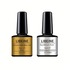 6-Piece Gel Nail Polish Set with Base Coat, Top Coat & Primer