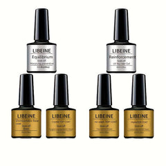 6-Piece Gel Nail Polish Set with Base Coat, Top Coat & Primer