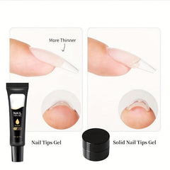 Nail Glue Gel For Acrylic Nails Tips - Home and Salon Manicure Tool