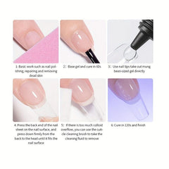 Nail Glue Gel For Acrylic Nails Tips - Home and Salon Manicure Tool