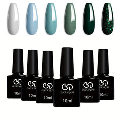 6 Colors Macaroon Candy Nail Polish Gel Set