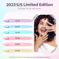 6 Colors Macaroon Candy Nail Polish Gel Set