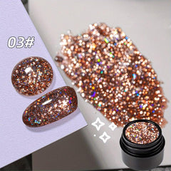 Glitter Gel Nail Polish Halloween Glow