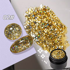 Glitter Gel Nail Polish Halloween Glow