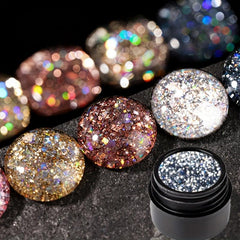 Glitter Gel Nail Polish Halloween Glow