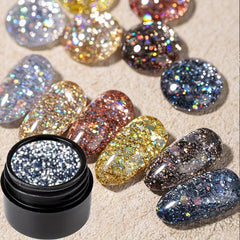 Glitter Gel Nail Polish Halloween Glow