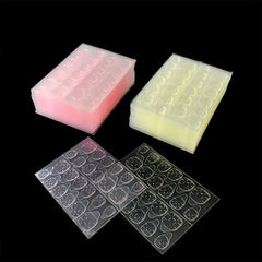 12 Sheets Double Sided Nail Glue Stickers Adhesive