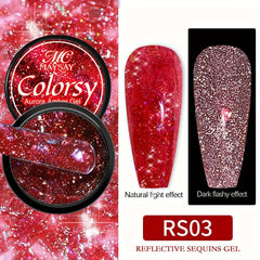 Aurora Sequins Glitter Gel Nail Polish