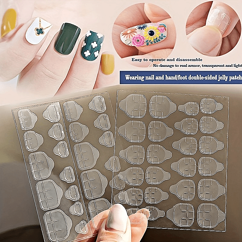 240pcs Adhesive Tabs for Acrylic False Nails 10 Sheets