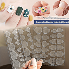 240pcs Adhesive Tabs for Acrylic False Nails 10 Sheets