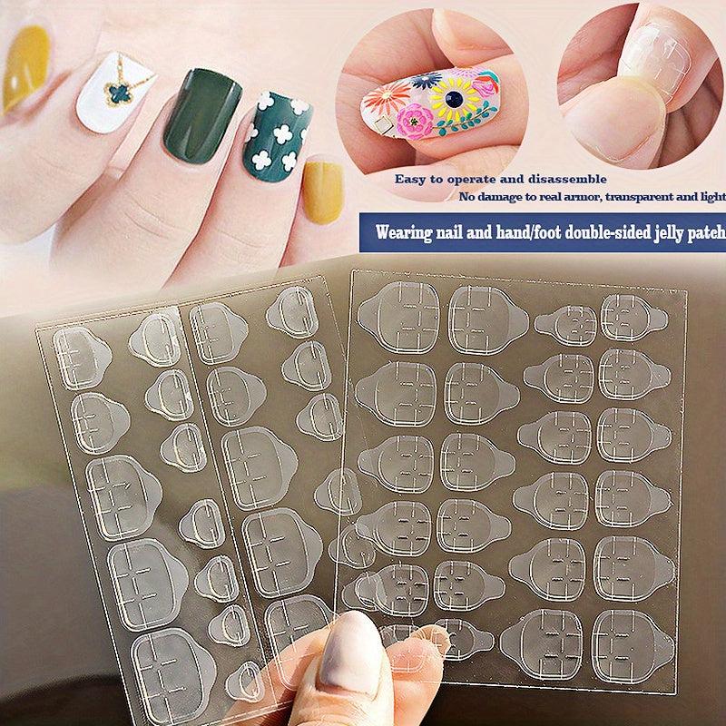 240pcs Adhesive Tabs for Acrylic False Nails 10 Sheets