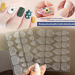 240pcs Adhesive Tabs for Acrylic False Nails 10 Sheets