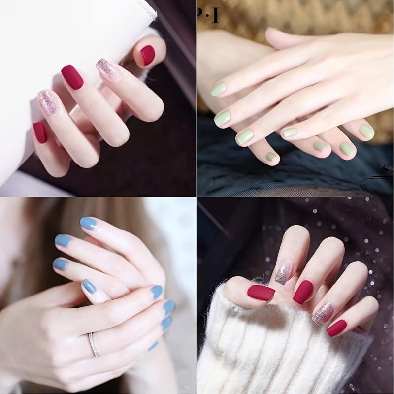 Charming Pink Red Brown Gel Polish for Home Manicure