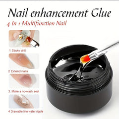 Sticky Nail Adhesive Transparent Glue for Decoration & Stuck Drill