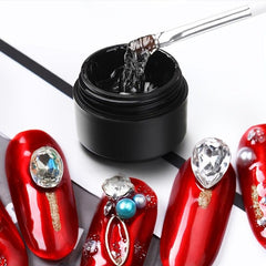 Sticky Nail Adhesive Transparent Glue for Decoration & Stuck Drill