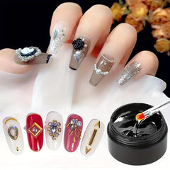 Sticky Nail Adhesive Transparent Glue for Decoration & Stuck Drill