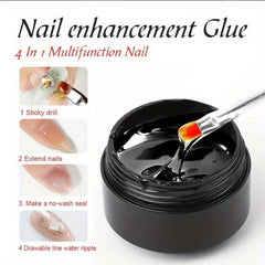 Sticky Nail Adhesive Transparent Glue for Decoration & Stuck Drill