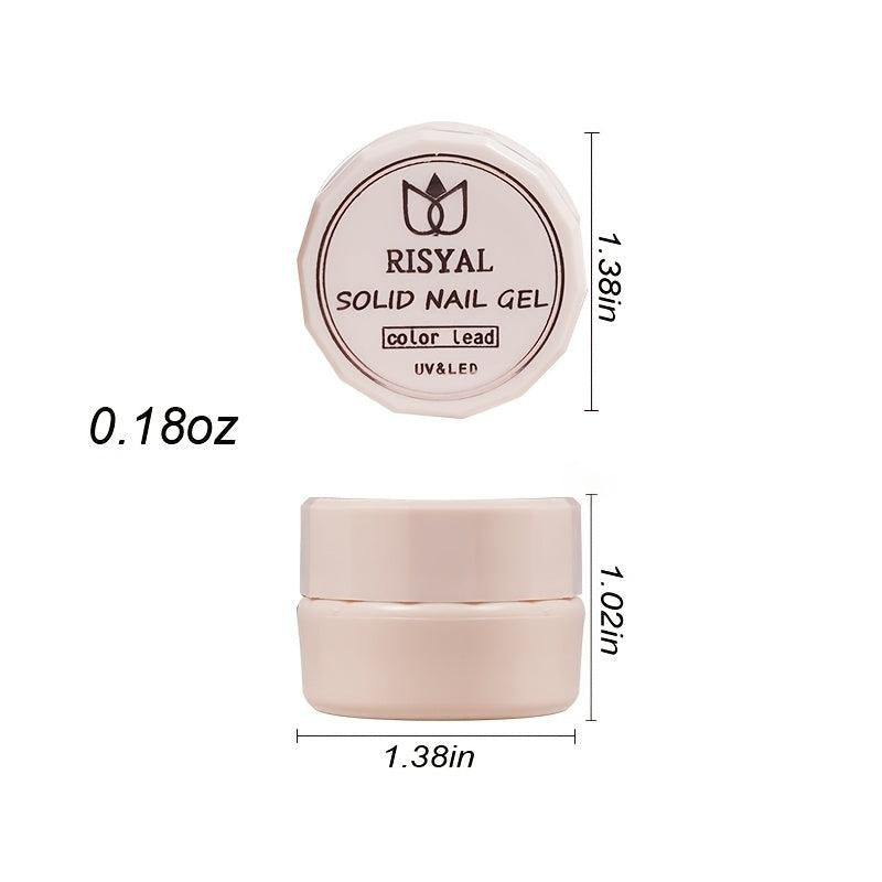 Solid Nail Polish Ice Penetrating Filling Nail Gel Red Purple Green