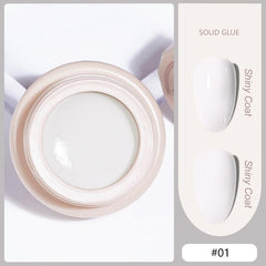 Solid Nail Polish Ice Penetrating Filling Nail Gel Red Purple Green