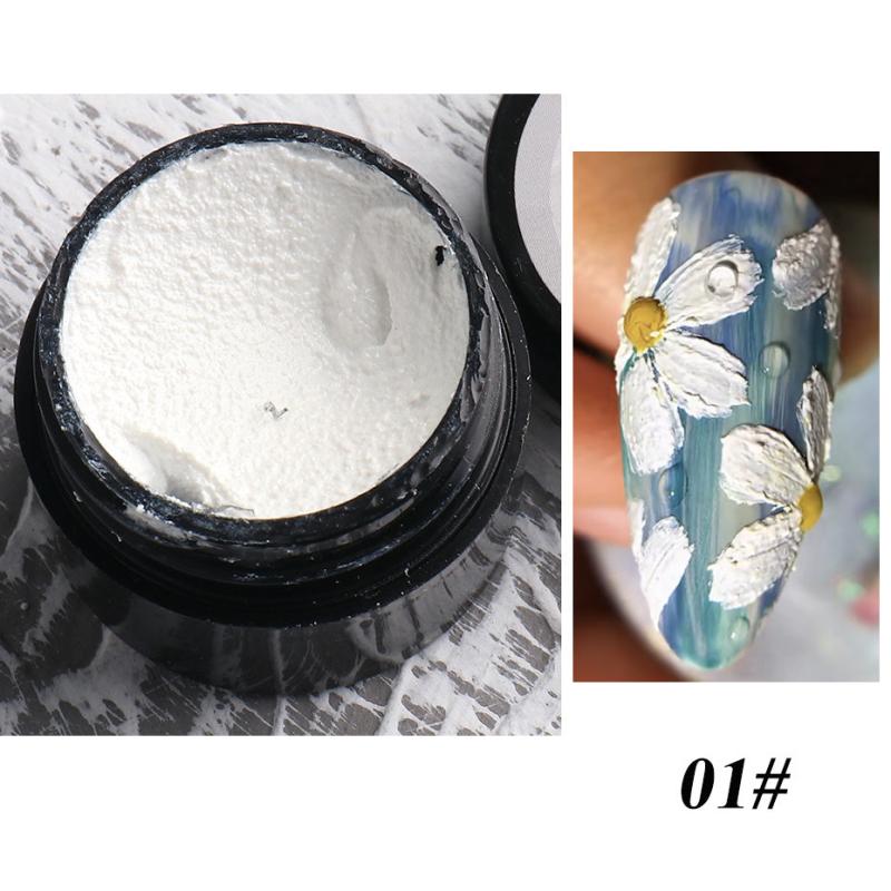 3D Acrylic Engraved Nail Polish for DIY Manicure