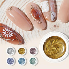 Nail Art Foil Painted Glue Mirror Flash Glue for Nail Polish