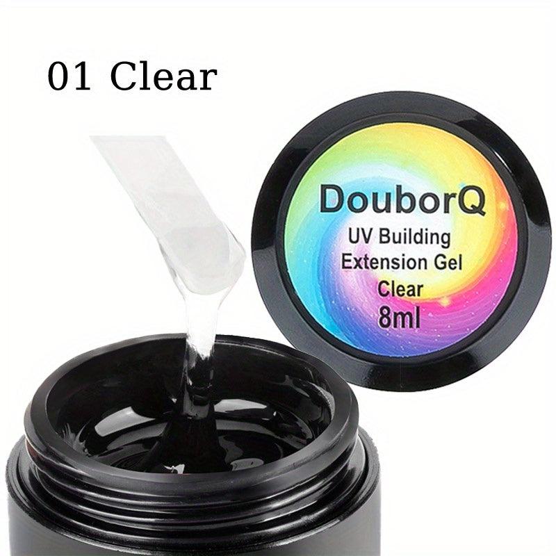Clear & Sticky Nail Extension Gel Pink & Clear