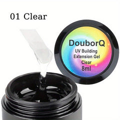 Clear & Sticky Nail Extension Gel Pink & Clear