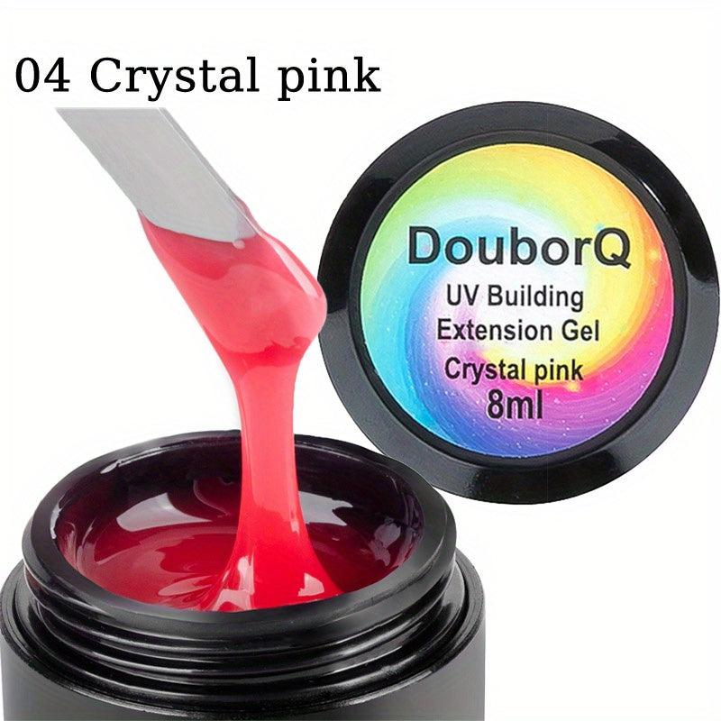 Clear & Sticky Nail Extension Gel Pink & Clear