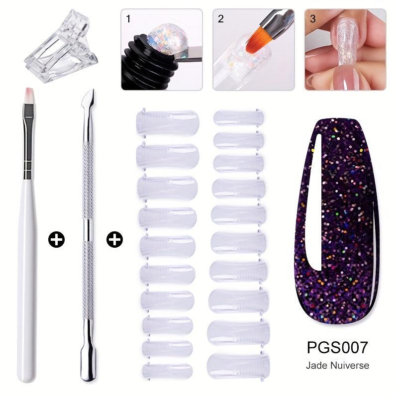 Fiberglass Nail Extension Kit with Nail Tips Repair Tools