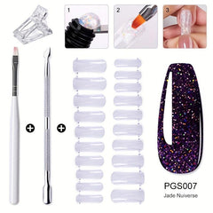Fiberglass Nail Extension Kit with Nail Tips Repair Tools