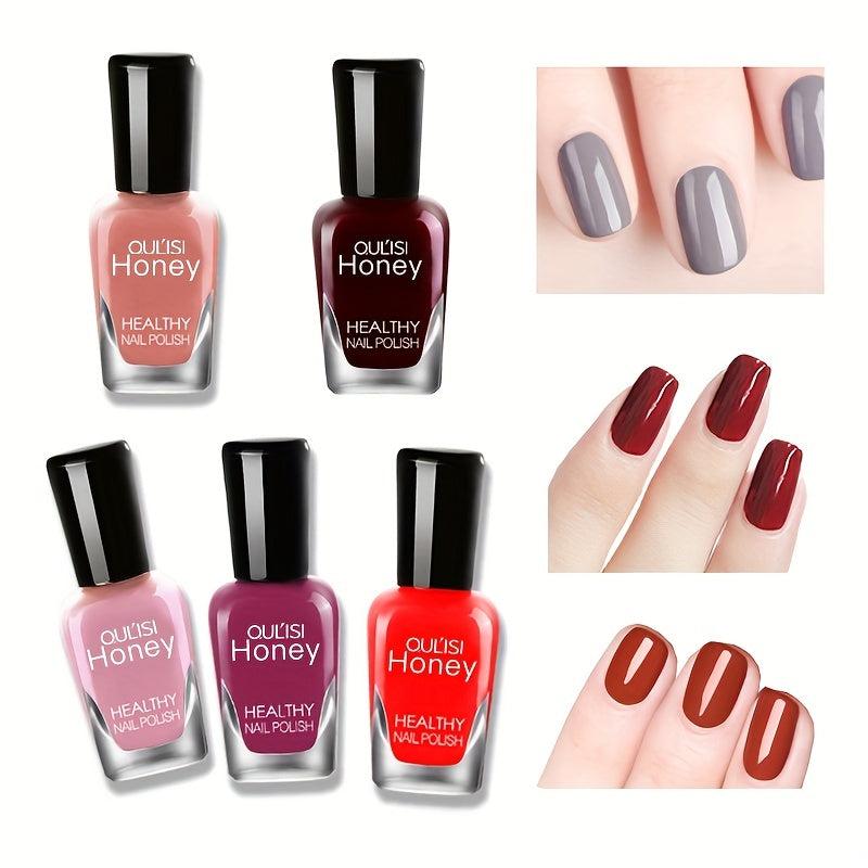 Water Based Nail Polish Quick Drying Long Lasting Multicolor