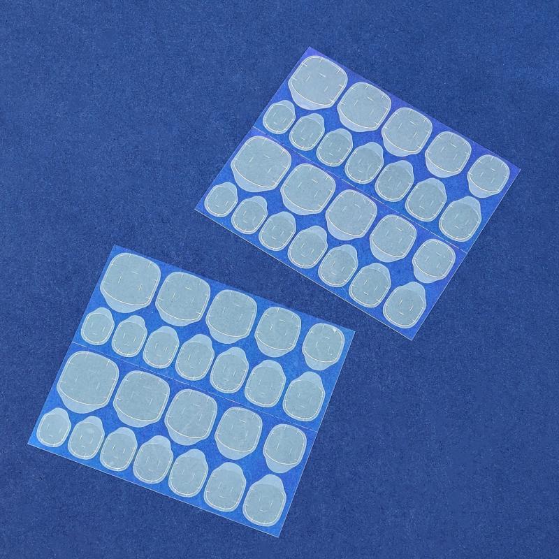 20 Nail Glue Stickers Double Side for Press On Nails Waterproof Breathable