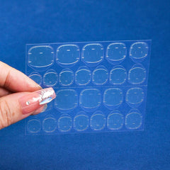 20 Nail Glue Stickers Double Side for Press On Nails Waterproof Breathable