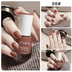 Peelable Water-based Nail Polish Quick Drying Lasting Salon DIY Multicolor