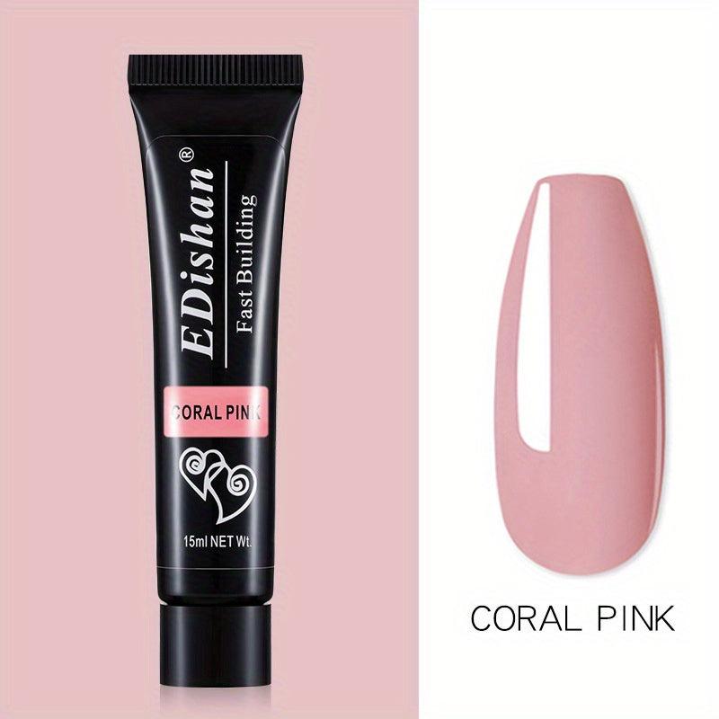 Poly Gel Nail Extension Gel 8 Colors Clear Pink Purple Builder Nail Gel