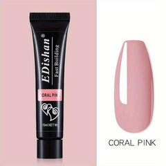 Poly Gel Nail Extension Gel 8 Colors Clear Pink Purple Builder Nail Gel