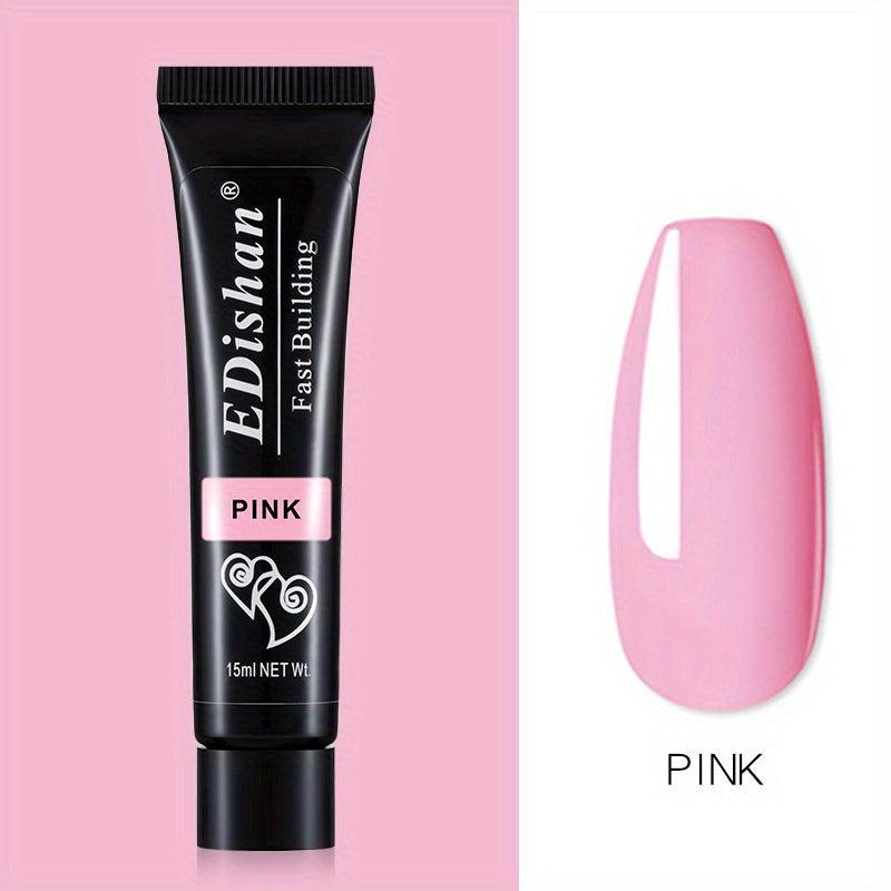 Poly Gel Nail Extension Gel 8 Colors Clear Pink Purple Builder Nail Gel