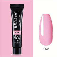 Poly Gel Nail Extension Gel 8 Colors Clear Pink Purple Builder Nail Gel