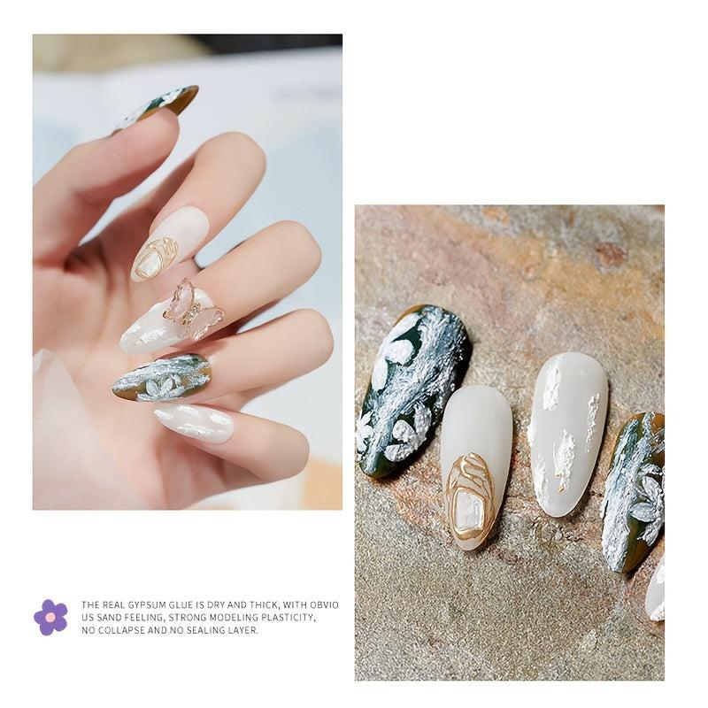 3D Micro Painting Gypsum Glue Nail Relief Cream