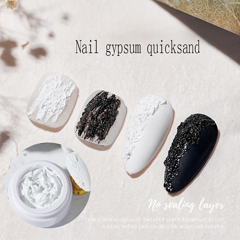 3D Micro Painting Gypsum Glue Nail Relief Cream